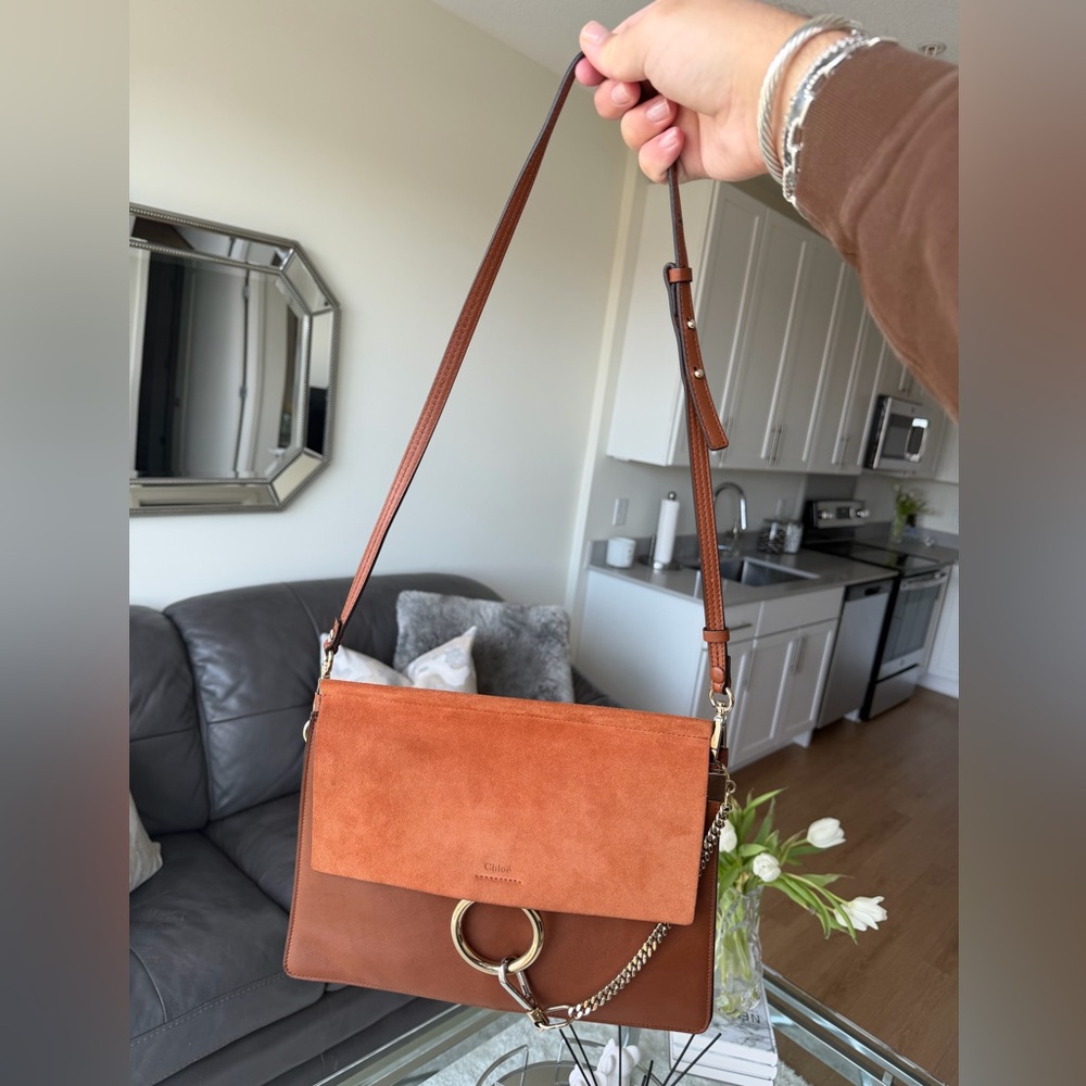 Chloe Faye Medium Brown Suede